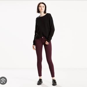 Levi's 710 Skinny Jeans - Maroon